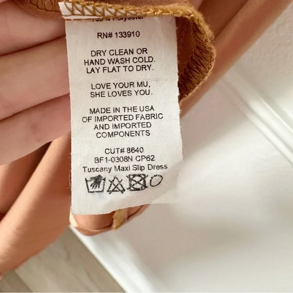 Show Me Your Mumu Tuscany Slip Maxi Dress in Copper Luxe Satin sz M - Picture 10 of 12